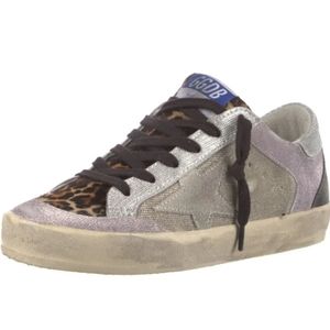 GOLDEN GOOSE CHECKERED & LEO HORSY TOE SUPER-STAR